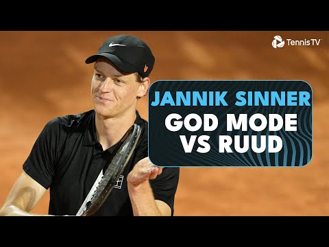 Tennis PERFECTION? Jannik Sinner GOD MODE vs Casper Ruud 🤯 | Rome 2025