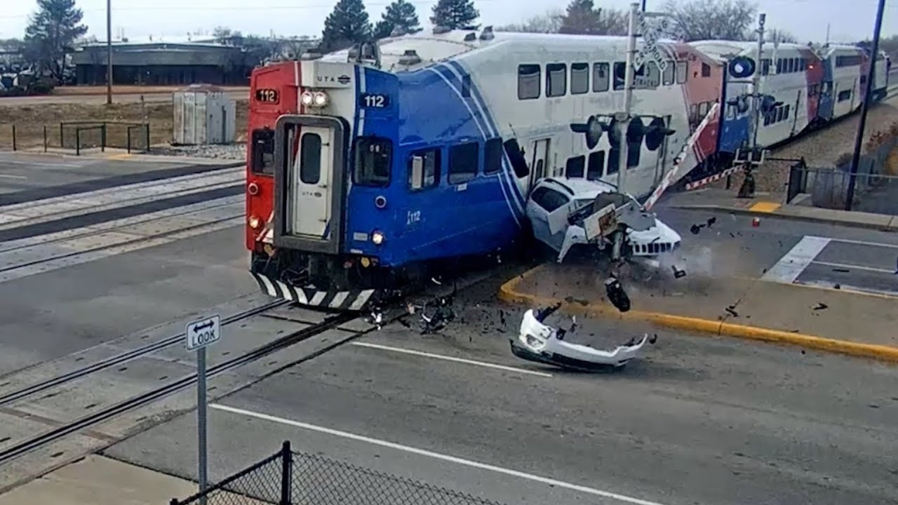 FrontRunner Train Hits SUV on Tracks π
