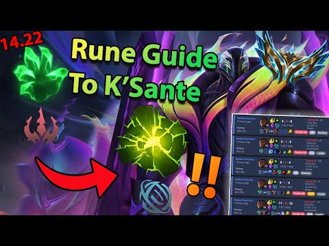 Why Aftershock is K’Santes BEST Rune, 14.22 Challenger K’Sante Rune guide | AATREUS