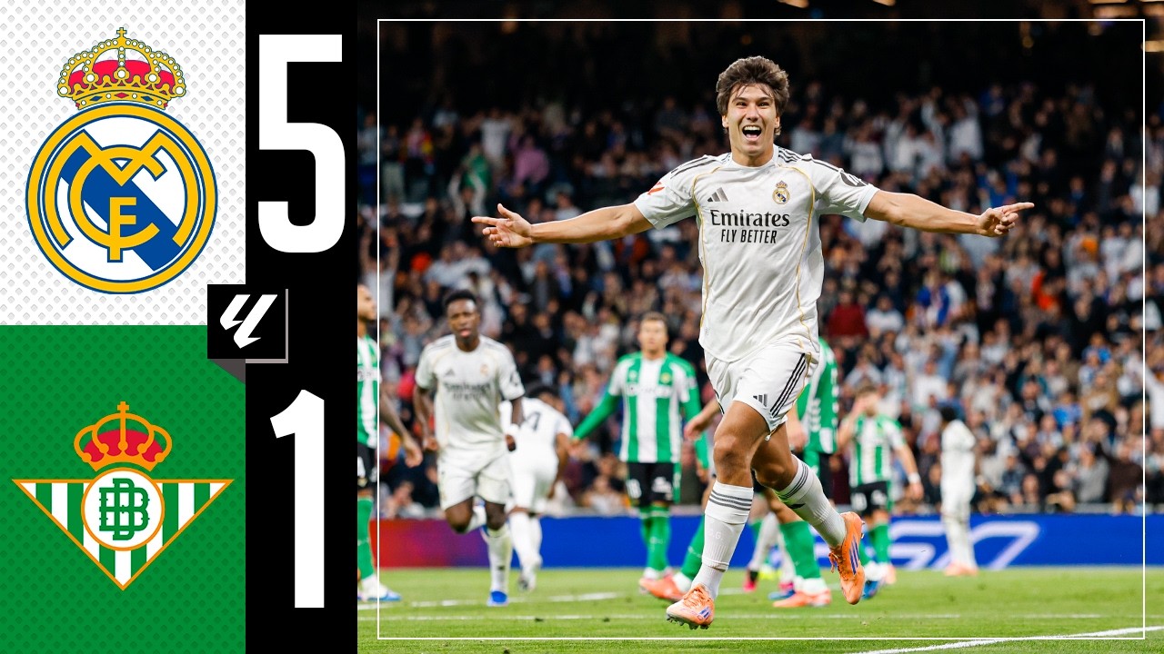 Real Madrid 5-1 Betis Highlights ⚽