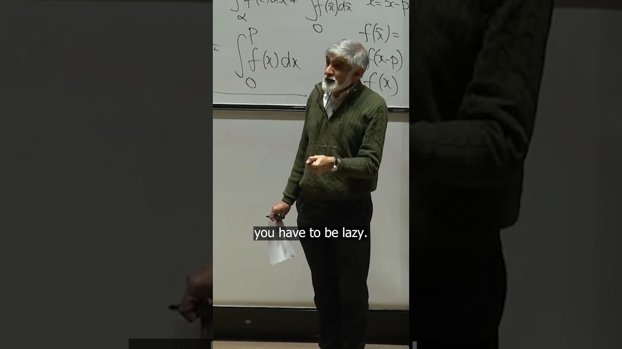 Oxford Mathematician's Tip: Embrace Laziness 🧠