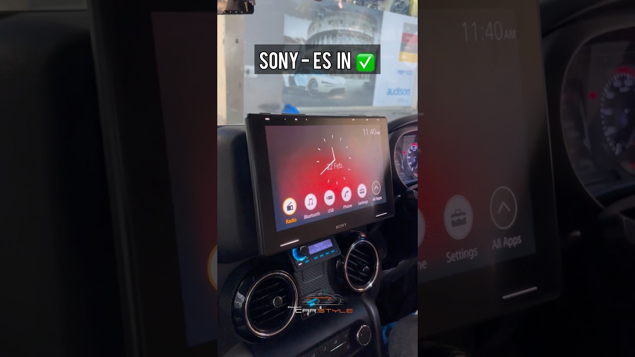 Sony XAV 9500 ES Hi-Res Player installed in Thar