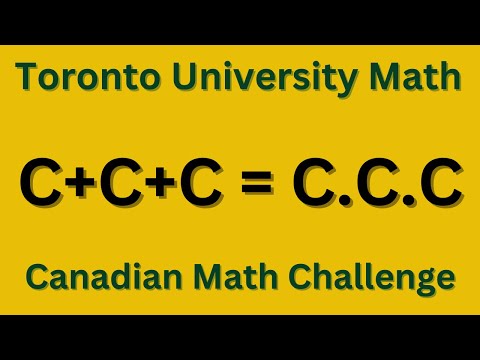 Canadian Math Challenge: Toronto University Problem Solved with Smart Tricks!