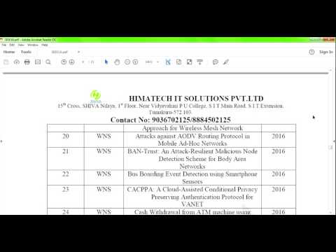 IEEE 2016-17 Projects List of all Domains