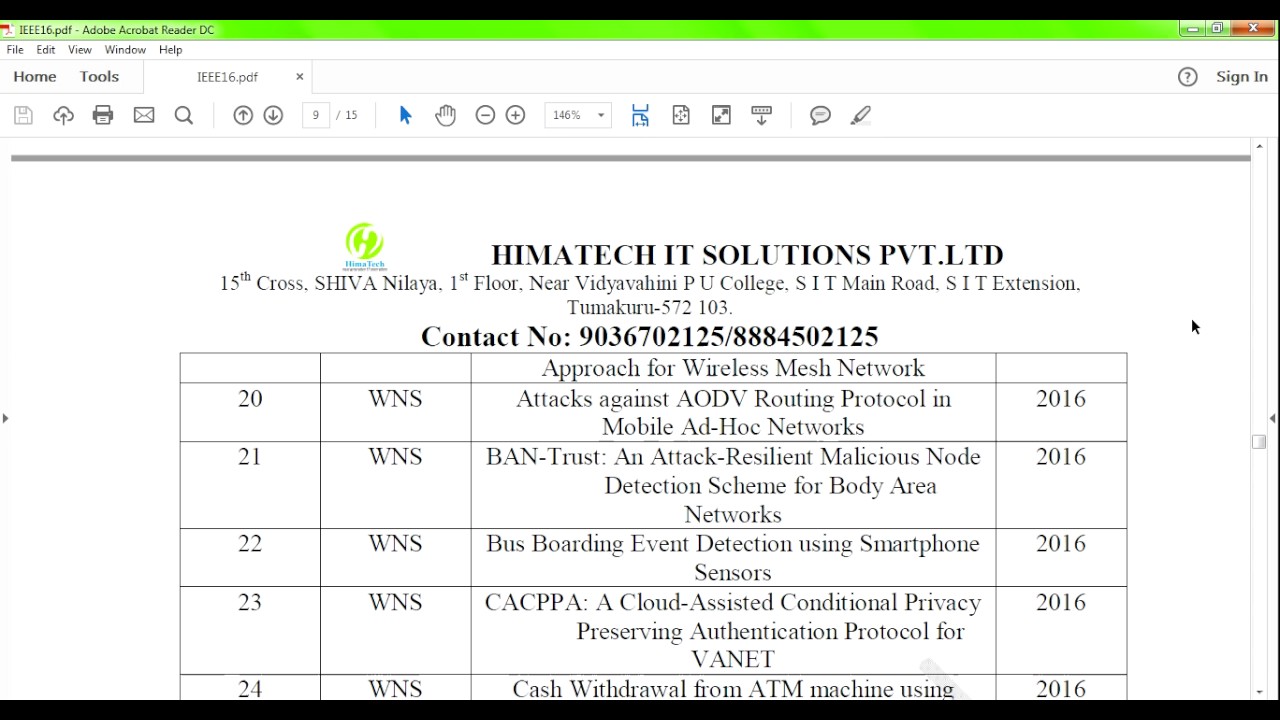 Complete IEEE 2016-17 Project List Across All Domains 📊