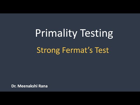 Primality Test | Strong Fermat's Test
