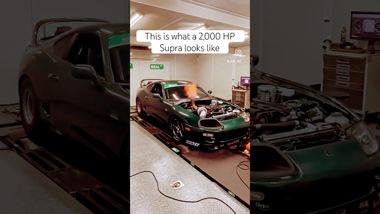 Toyota Supra Hits 2,000 HP on Dyno 🚗