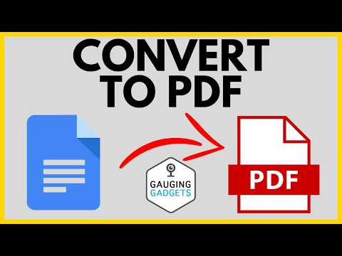 How to Convert Google Doc to PDF
