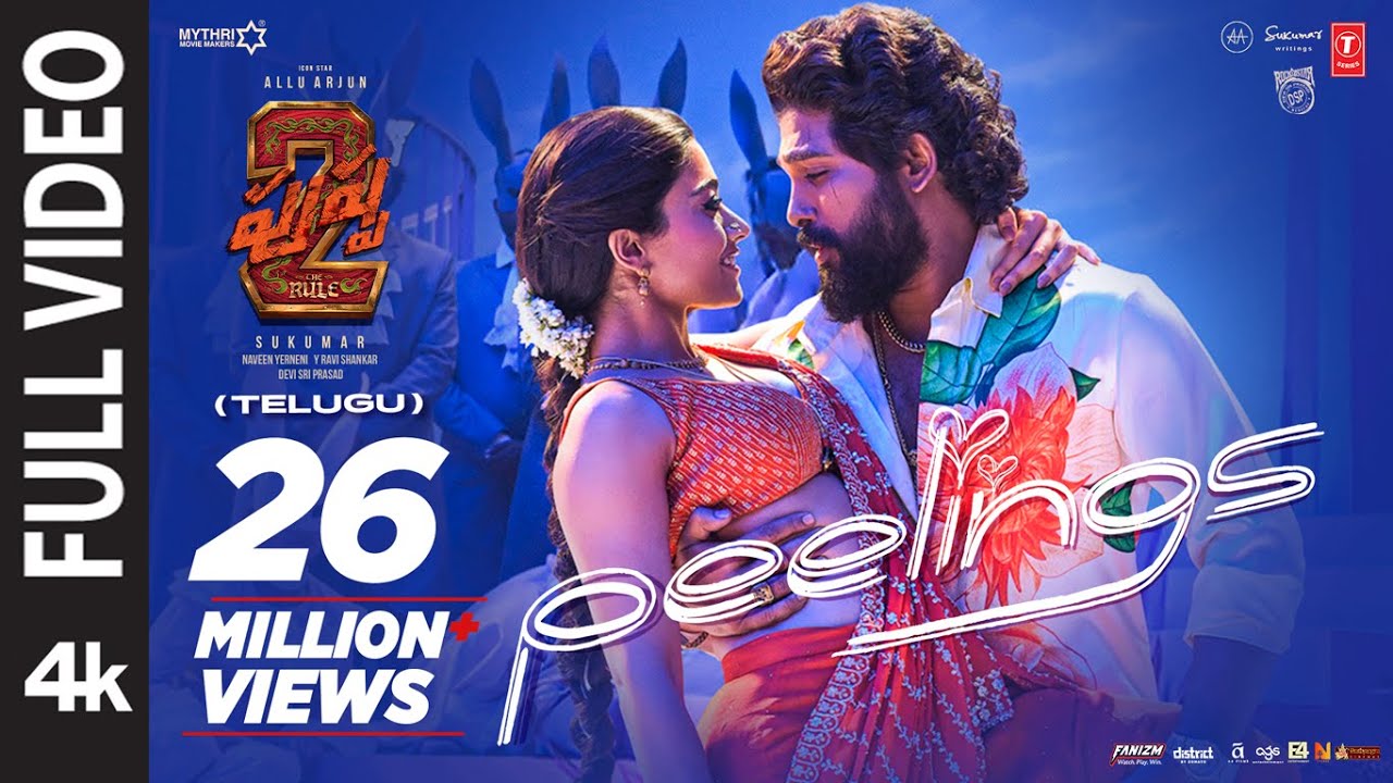 Pushpa 2: The Rule | Full Video of 'PEELINGS' Song with Allu Arjun & Rashmika 🎶