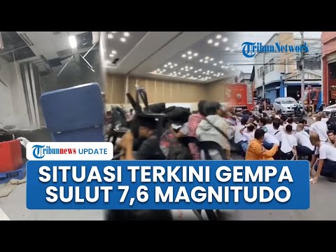 Detik-detik Gempa 7,6 Magnitudo Guncang Sulut dan Berpotensi Tsunami, Warga Berlarian Keluar Ruangan