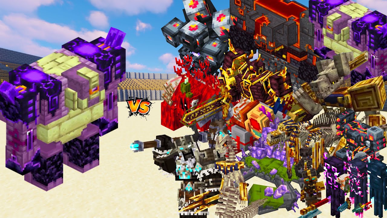 Epic Minecraft Battle: Ender Guardian vs. L'Ender Cataclysm Mobs! ⚔️