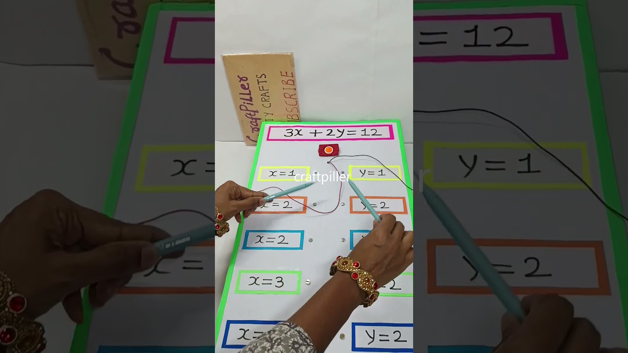 Innovative LED Light Model to Demonstrate Linear Equations 💡 | Math Project
