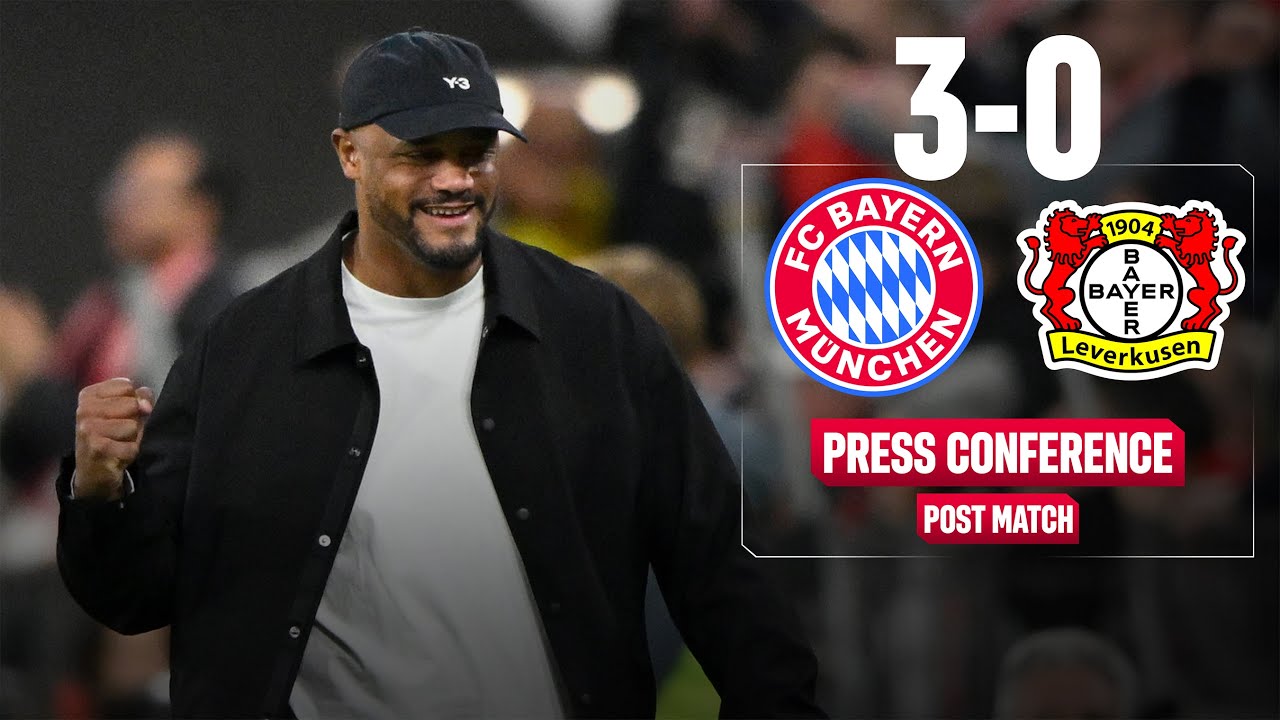 FC Bayern Dominates Bayer Leverkusen 3:0 – Press Conference Highlights mit Vincent Kompany ⚽