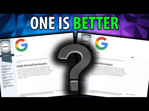 Advanced vs Original Google Data Analytics Certificate - BEST Data Analyst Certificate