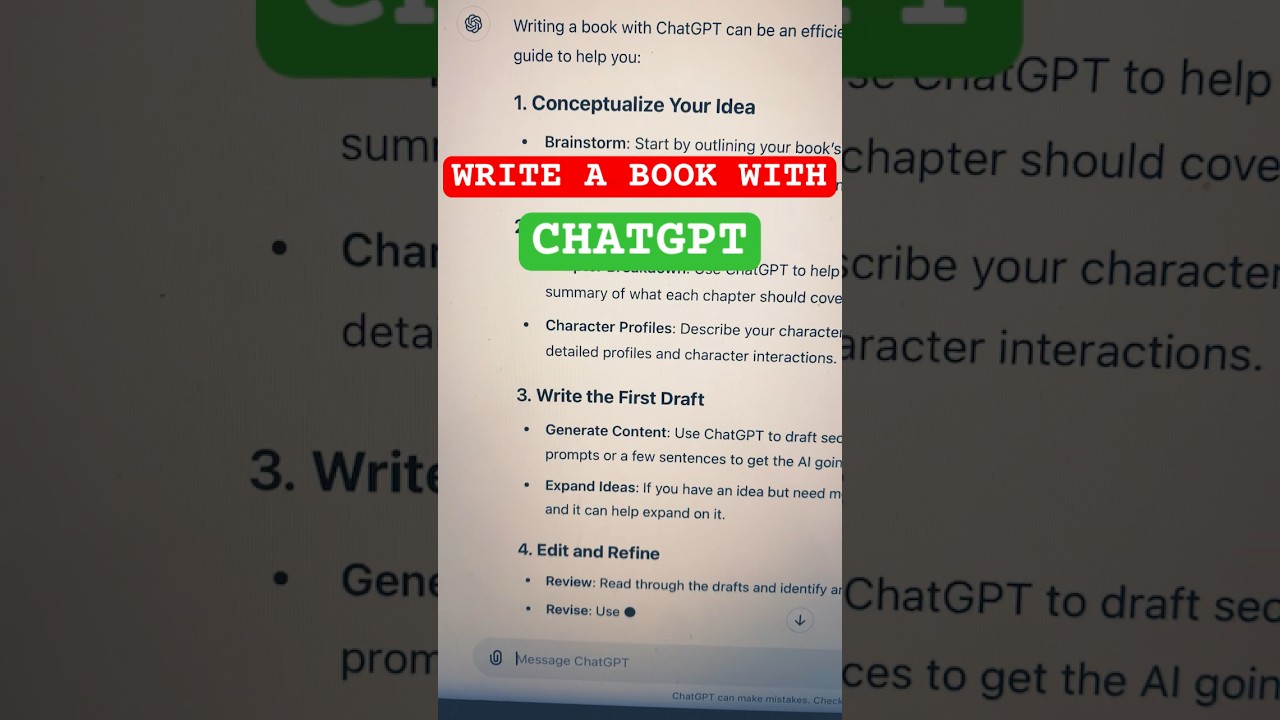 A Step-by-Step Guide to Writing a Book with ChatGPT
