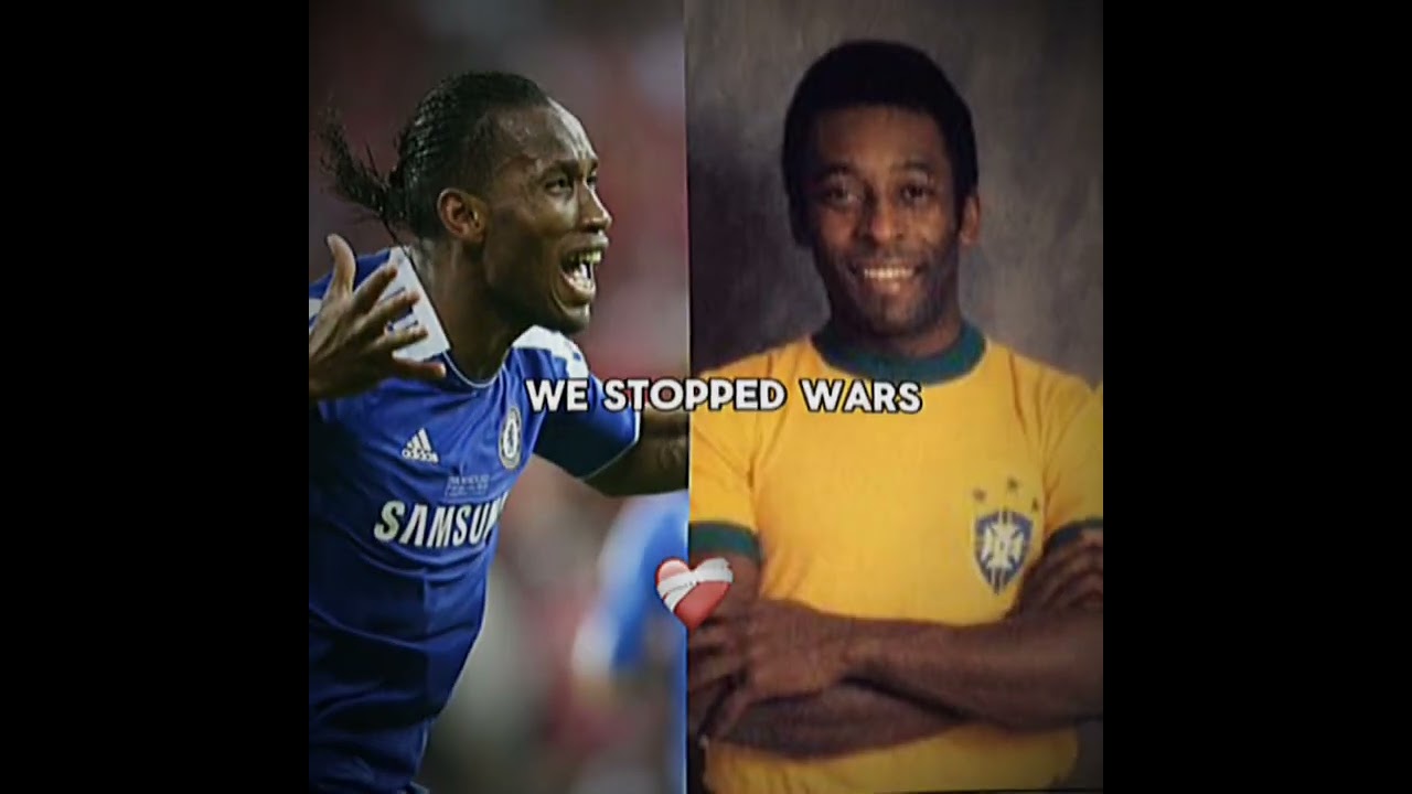 Legendary Football Stars Pelé & Drogba Collide in Epic Edit ⚽