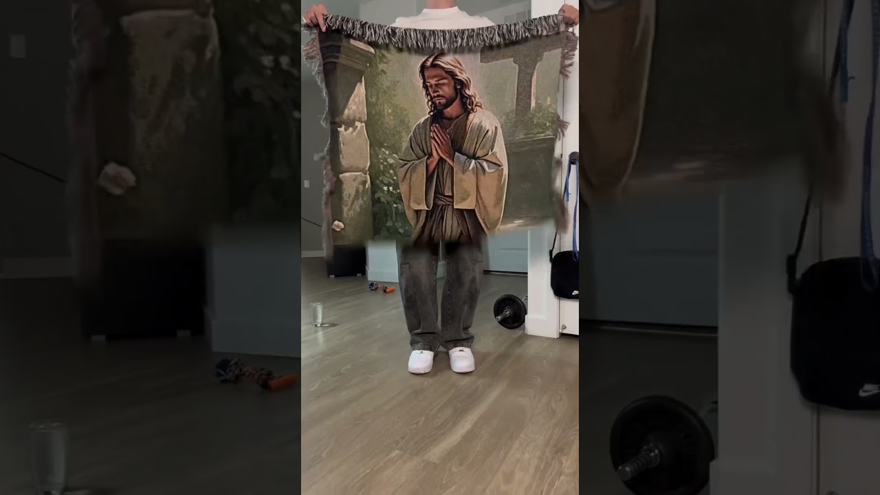 Beautiful Handmade Jesus Blankets ✝️ Perfect for Faith and Comfort
