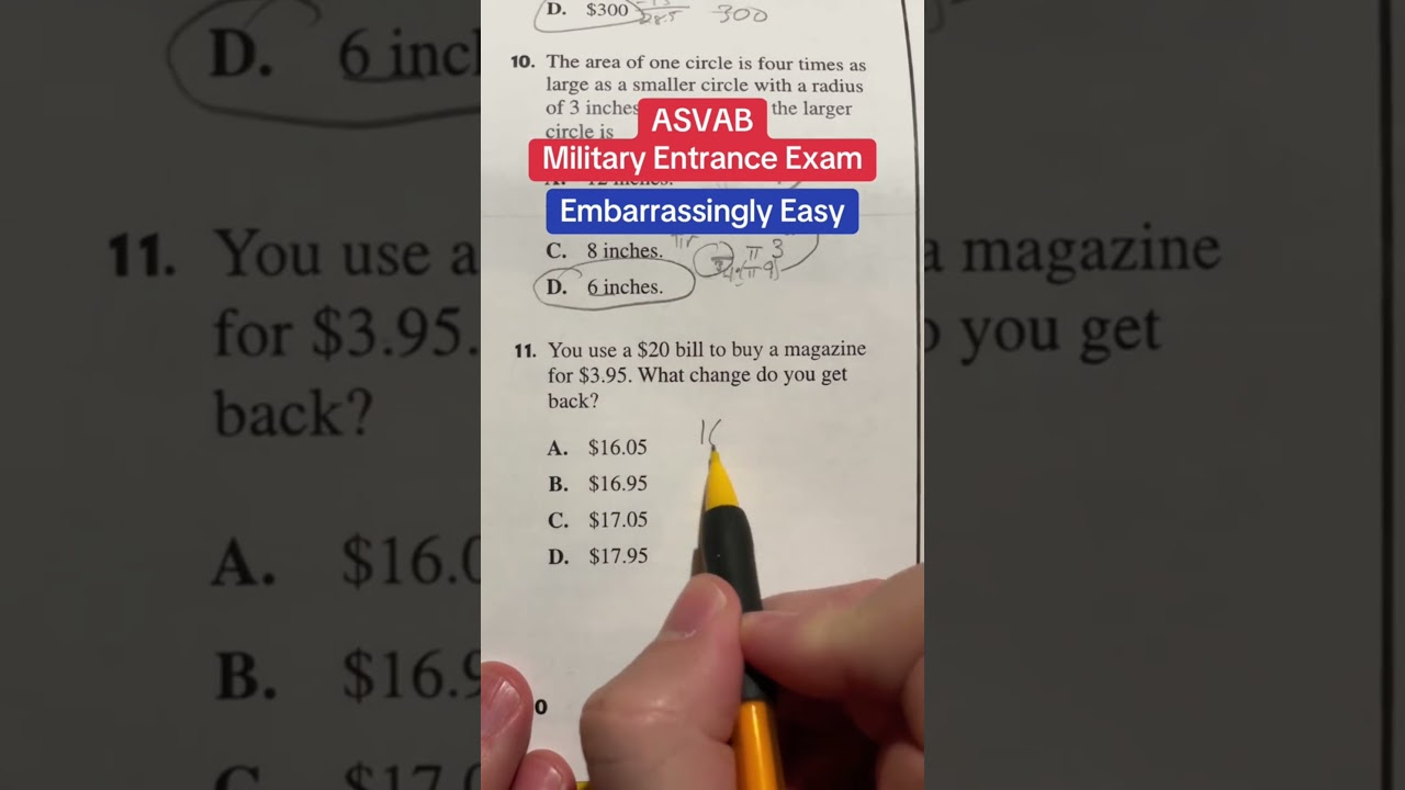 ASVAB Math Arithmetic Reasoning Solutions (Video) 📊