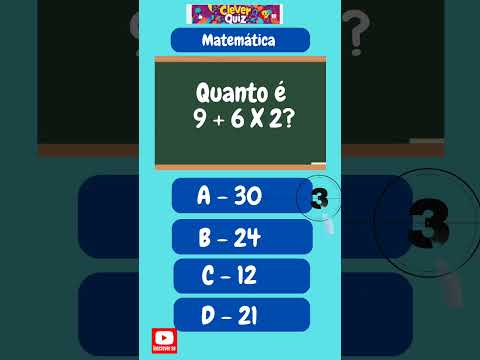 Teste seus conhecimentos em matemática com nosso quiz! #quiz #matemática