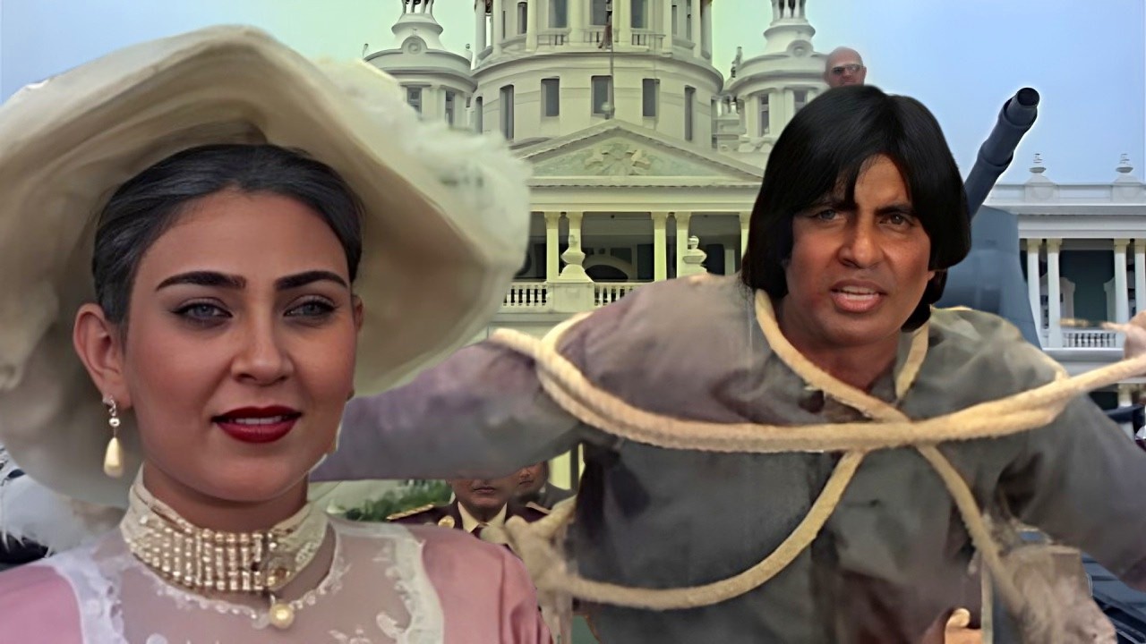 Mard Movie Scene: Maharani Saves Amitabh Bachchan 🎬