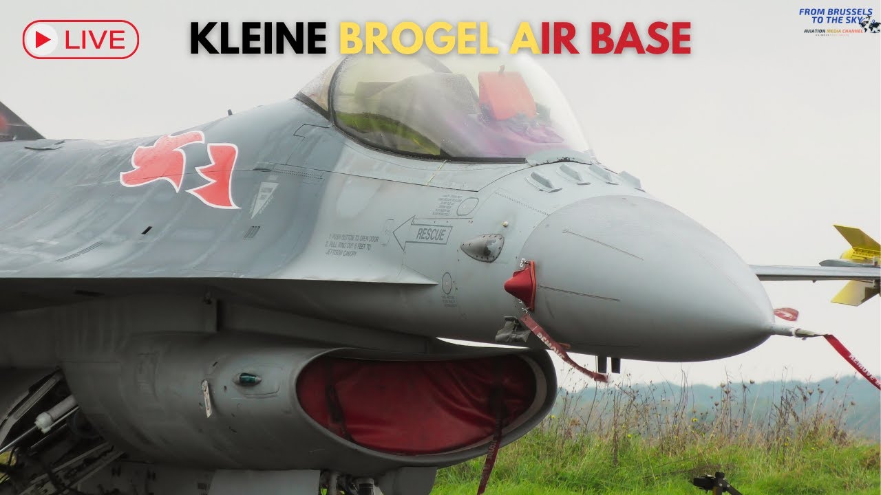 Live F-16 Demo at Kleine Brogel Air Base 🇧🇪 – Watch the Action Now!