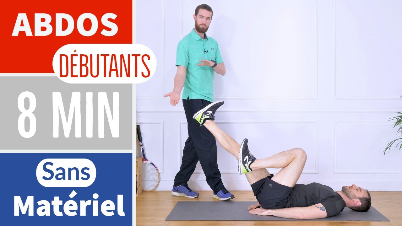 Abdos Débutant : Séance Facile pour Tonifier Abdominaux et Obliques en 8 Minutes 💪