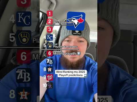 Blind ranking my 2025 MLB Playoff Predictions! #mlb