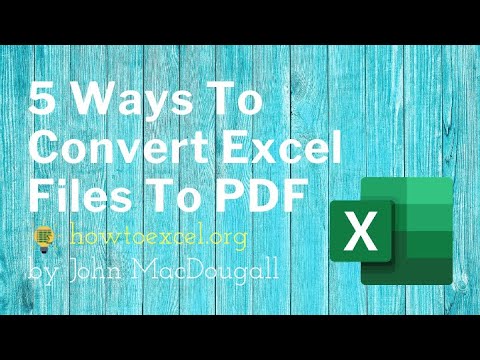 5 Ways to Convert Excel Files to PDF