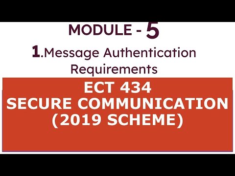 Module 5.1_ Message Authentication requirements