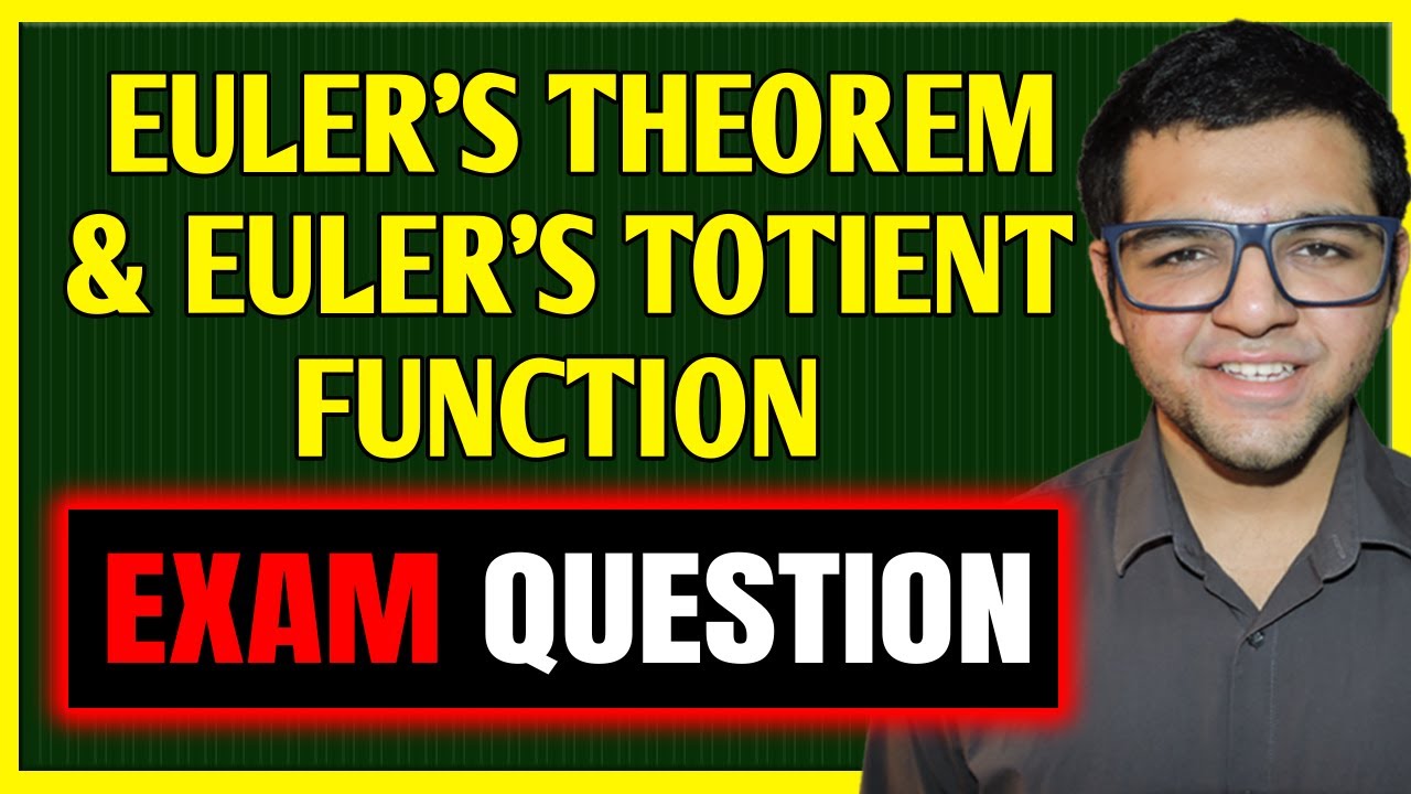 Euler's Totient Function & Theorem Explained in Hindi 🔐