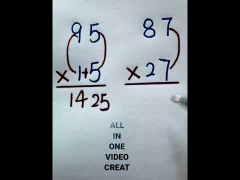Math Tricks | Shortcut tricks to multiply 2 two digit number #multiplication #shortcutmath