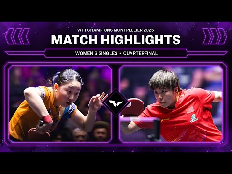 Miwa Harimoto vs Wang Yidi | WS QF | #WTTMontpellier 2025