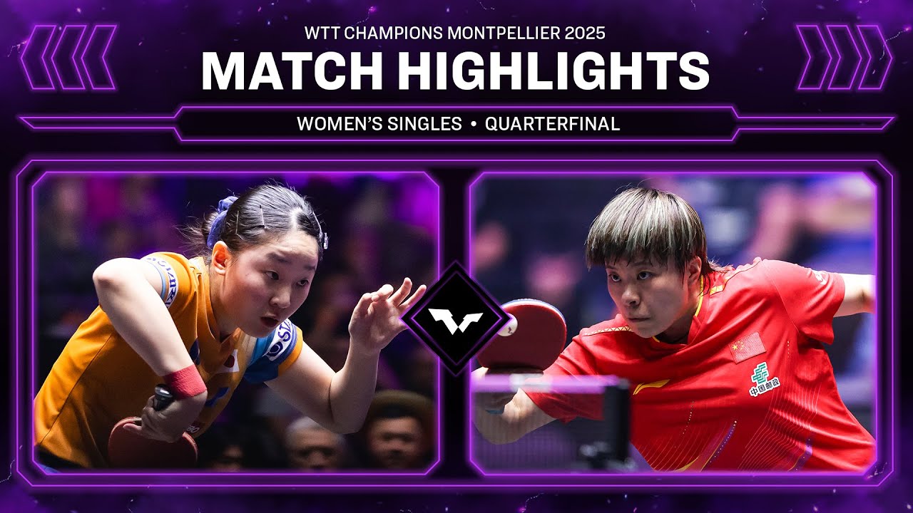Miwa Harimoto vs Wang Yidi | Exciting Women's Singles Quarterfinals | WTT Montpellier 2025 ๐