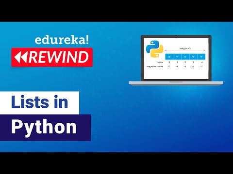 Python Lists Tutorial | Lists in Python | Python Programming | Edureka | Python Rewind - 1