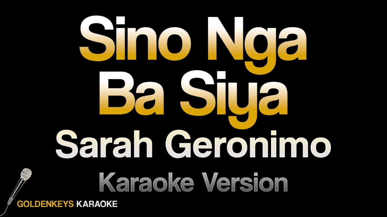 Sino Nga Ba Siya - Sarah Geronimo | High-Quality Karaoke Cover 🎤