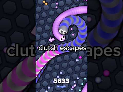 I escaped a double trap! Slither io