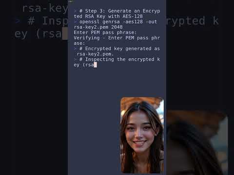 OpenSSL made Easy - Part 3: Generating an Encrypted RSA Key with AES-128 🔒#shorts