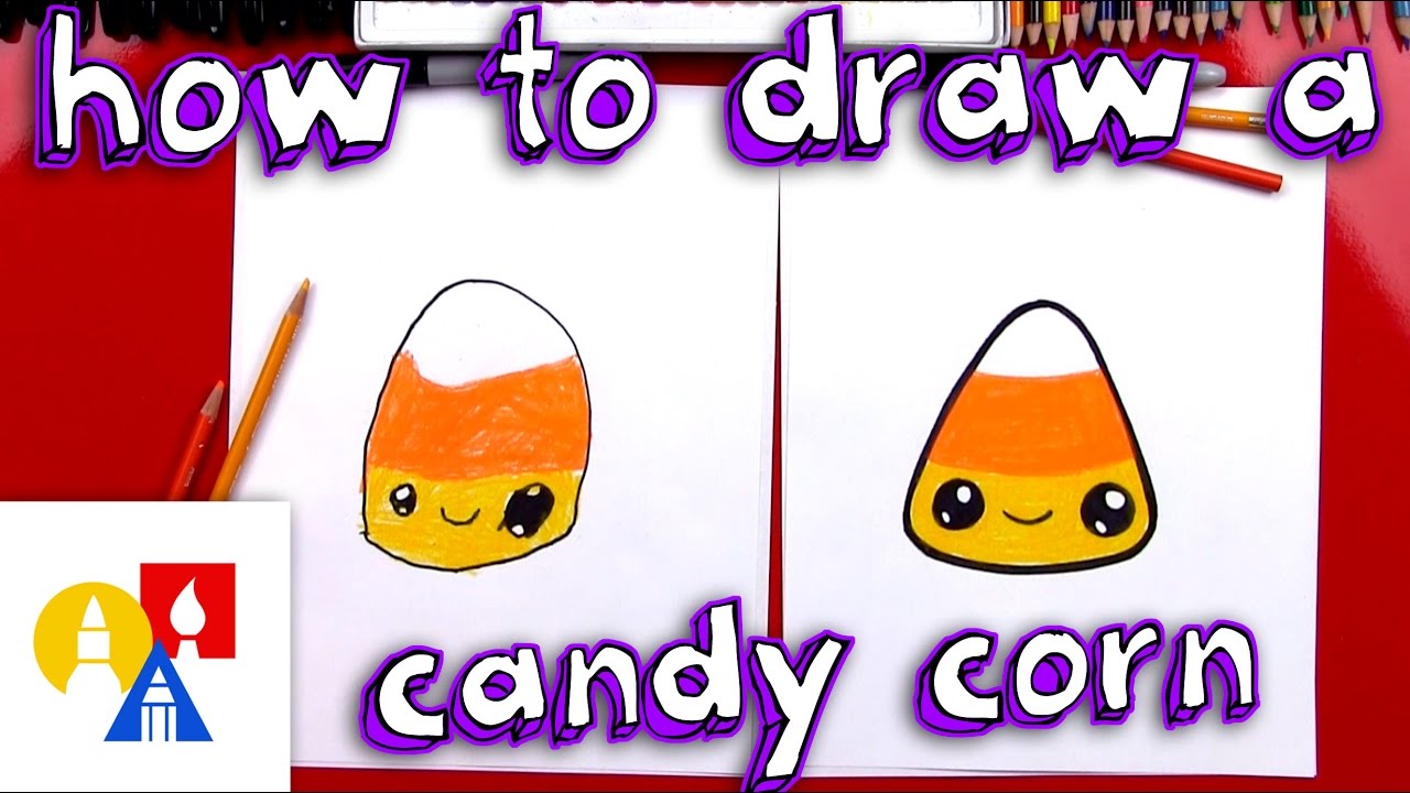 How to Draw Cartoon Candy Corn 🍬