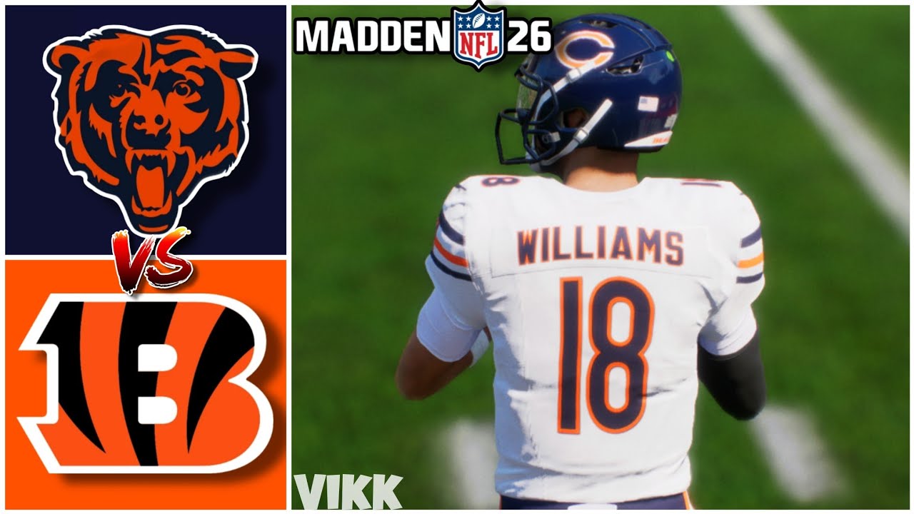 Bears vs Bengals Week 9 Madden 26 Simulation π