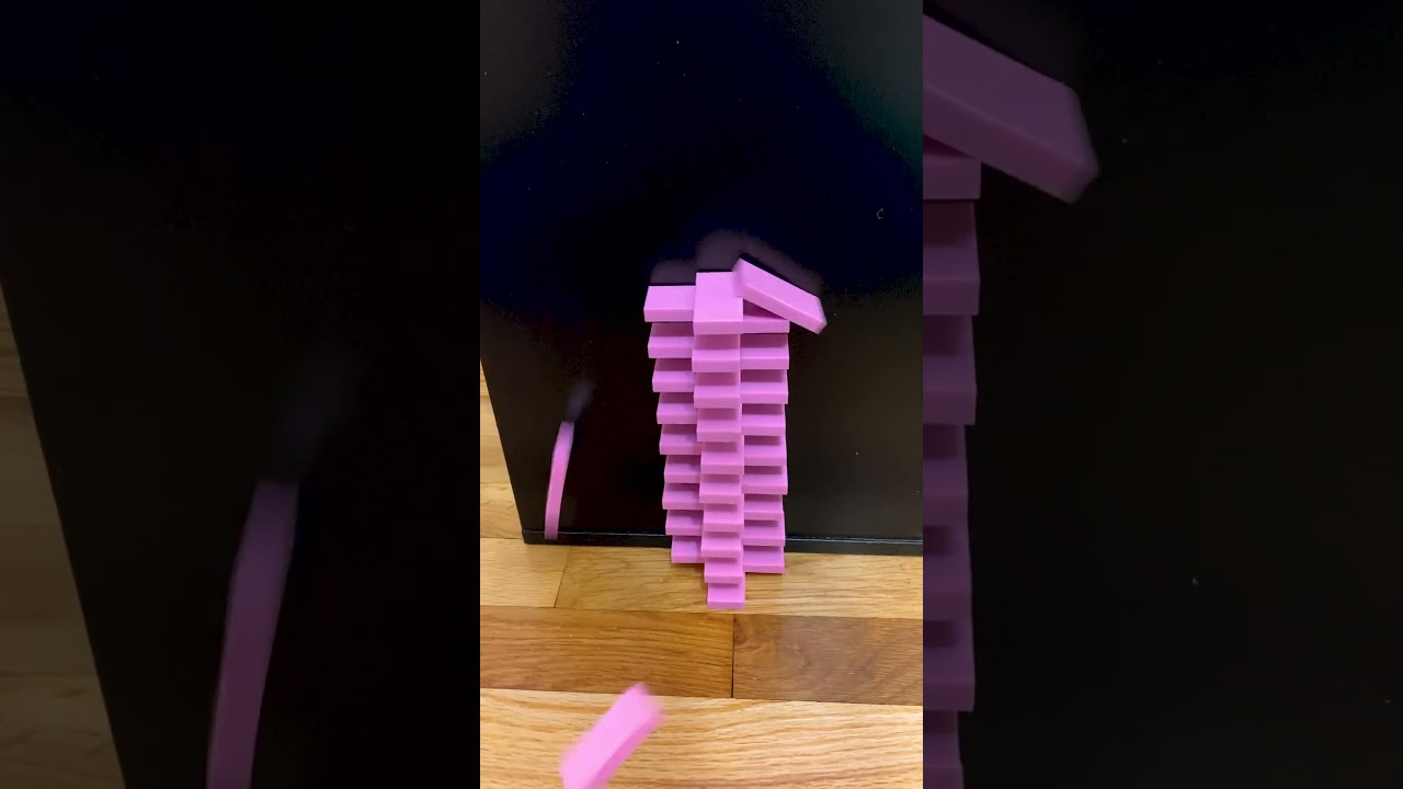 Discover the New Light Pink Dominoes! 🌸 Watch the Amazing Domino Effect