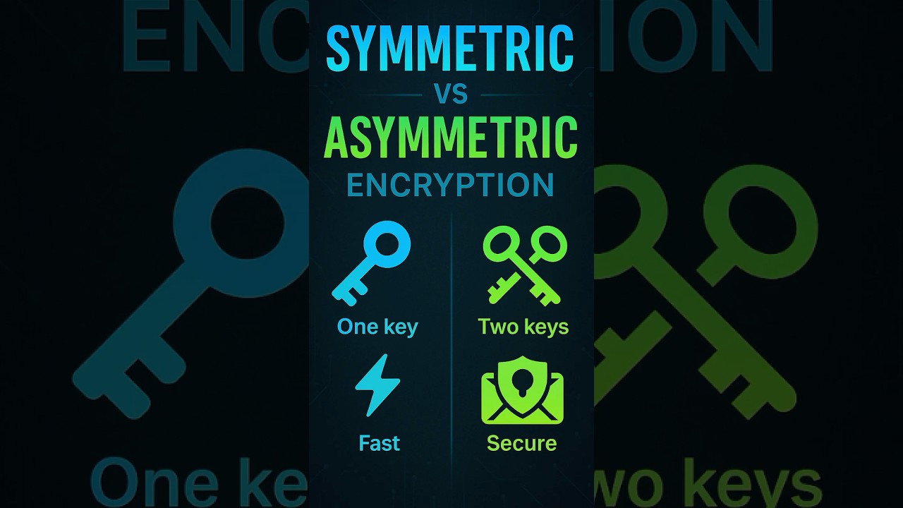Symmetric vs Asymmetric Encryption: Key Differences Explained 🔐