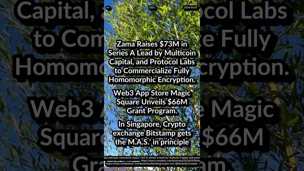 Zama Secures $73M in Series A Funding to Advance Homomorphic Encryption 🔒