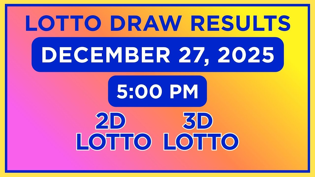 PCSO DAILY LOTTO RESULTS  DEC  27 2025 SAT 5PM 2D Lotto (EZ2), 3D Lotto (Swertres)