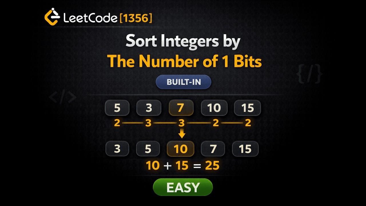 LeetCode 1356: Sort Integers by 1 Bits in Python