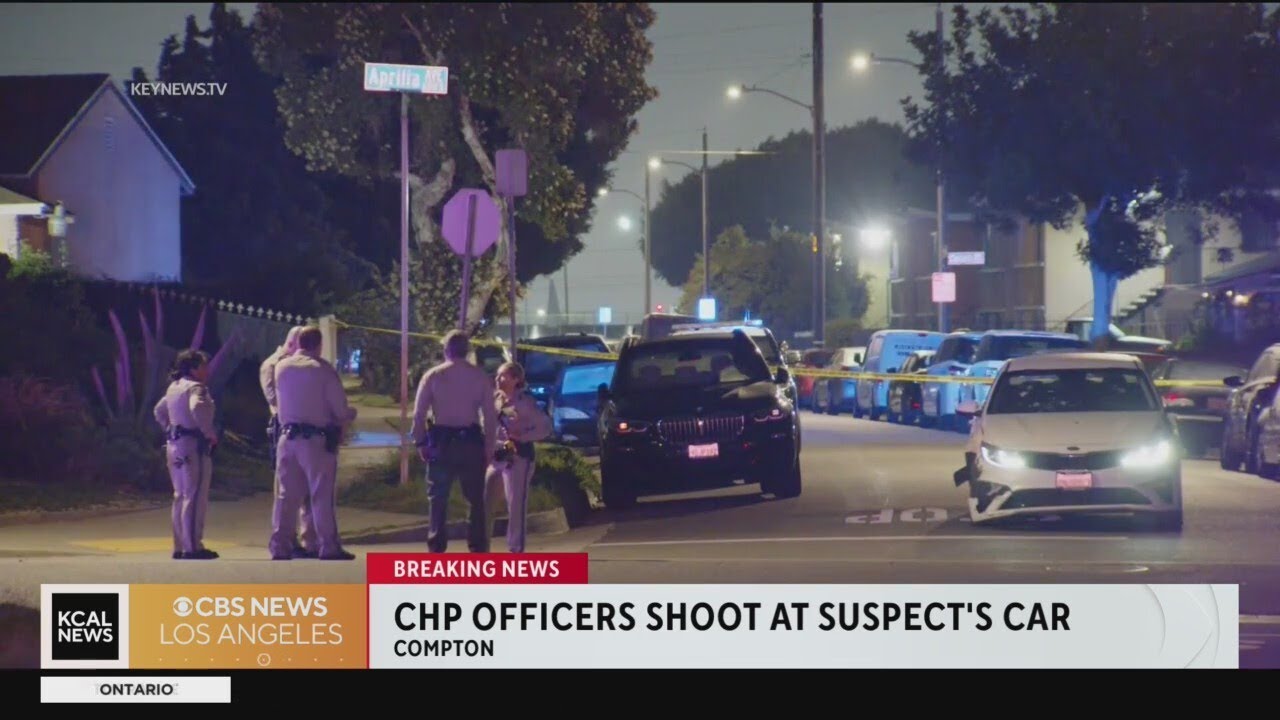 Suspect Crashes Into CHP Vehicle During Traffic Stop in Compton 🚓