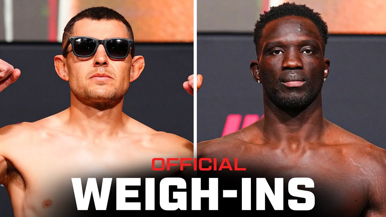 Garcia vs Onama Weigh-Ins | UFC Vegas 110 π₯