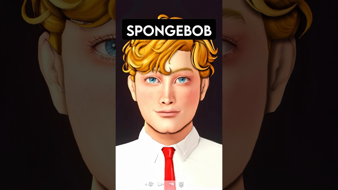 SpongeBob Characters as Humans in The Sims 4