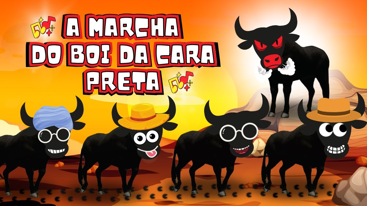 Aprenda com Diversão: A Marcha do Boi da Cara Preta 🐮 - Música Infantil Educativa