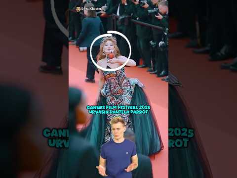 Cannes Film Festival 2025 Urvashi Rautela Parrot #bollywood #urvashirautela #cannes #parrot