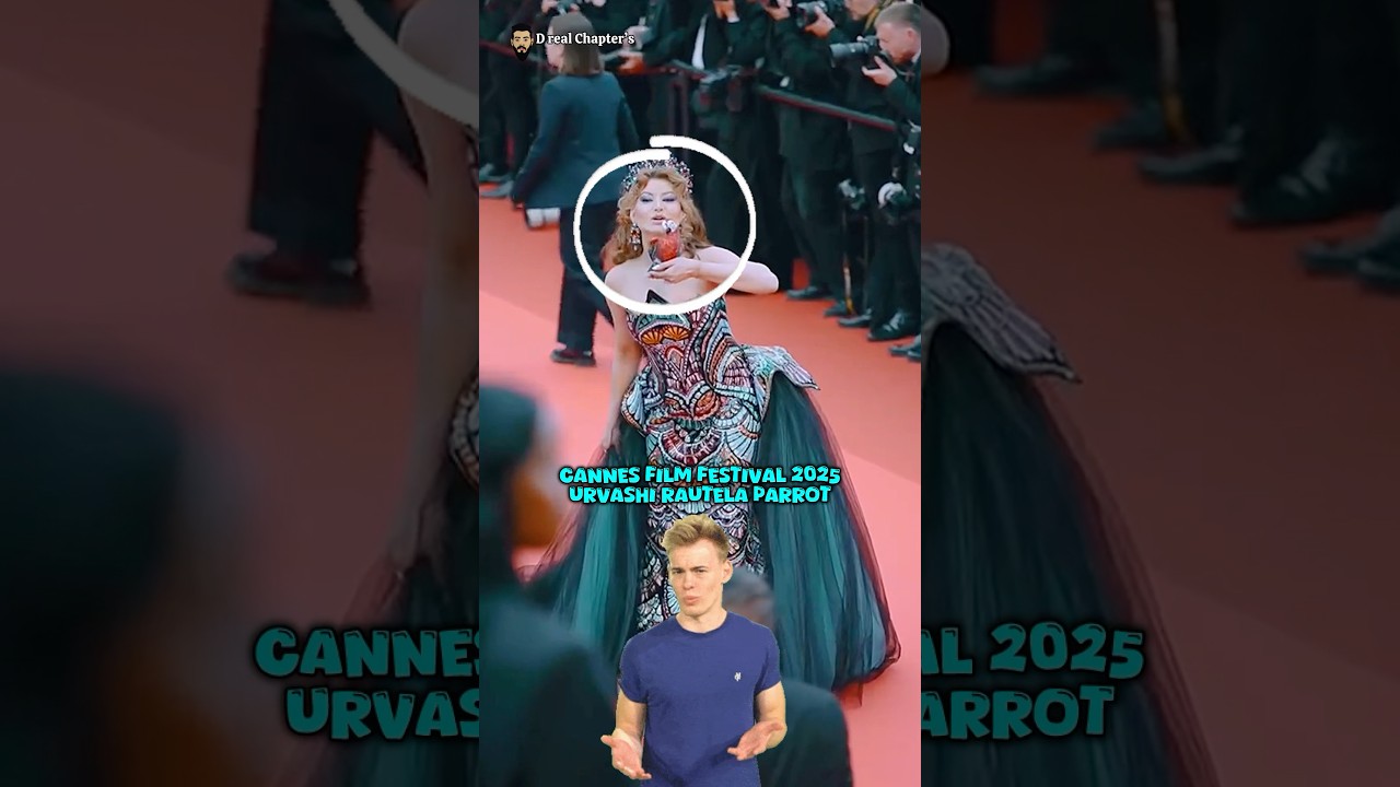 Urvashi Rautela Stuns at Cannes 2025 with Unique Parrot Accessory 🦜